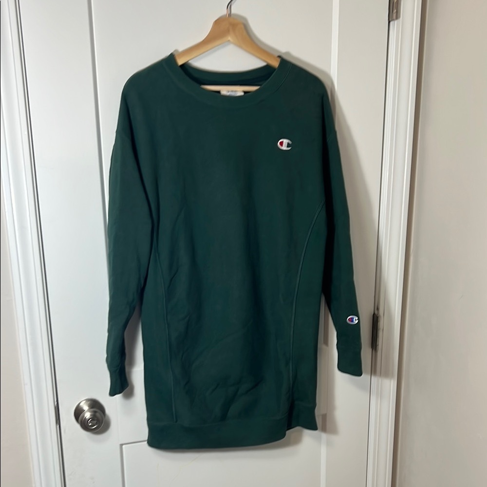 Champion Green Sweatshirt Dress
